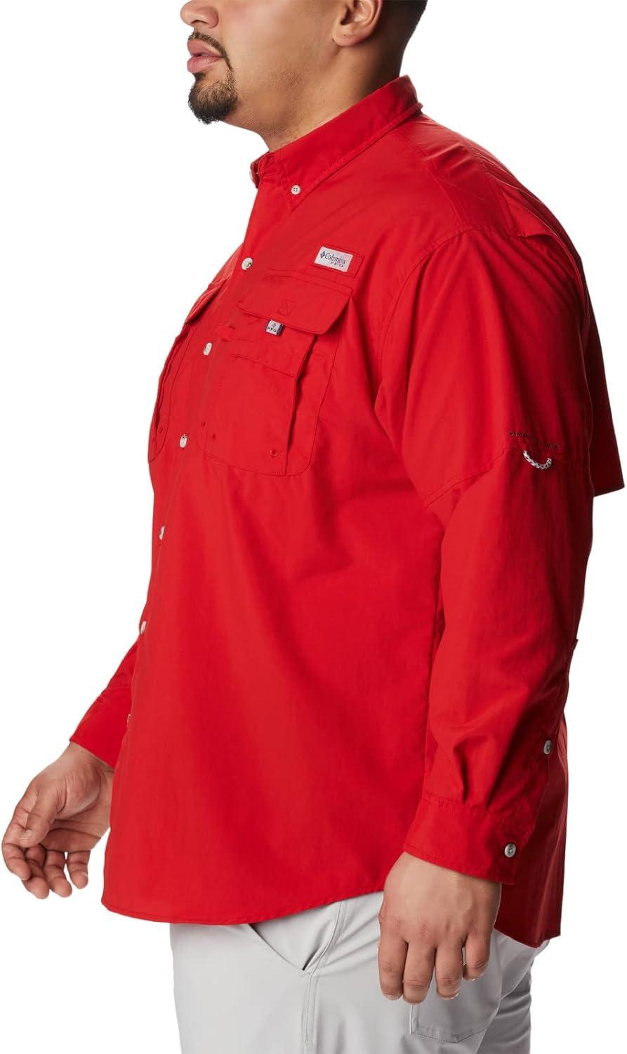 imageColumbia Mens Bahama Ii Long Sleeve ShirtRed Spark
