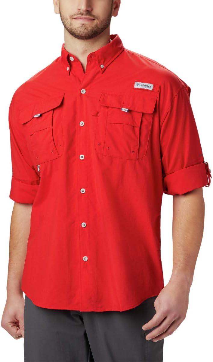 imageColumbia Mens Bahama Ii Long Sleeve ShirtRed Spark