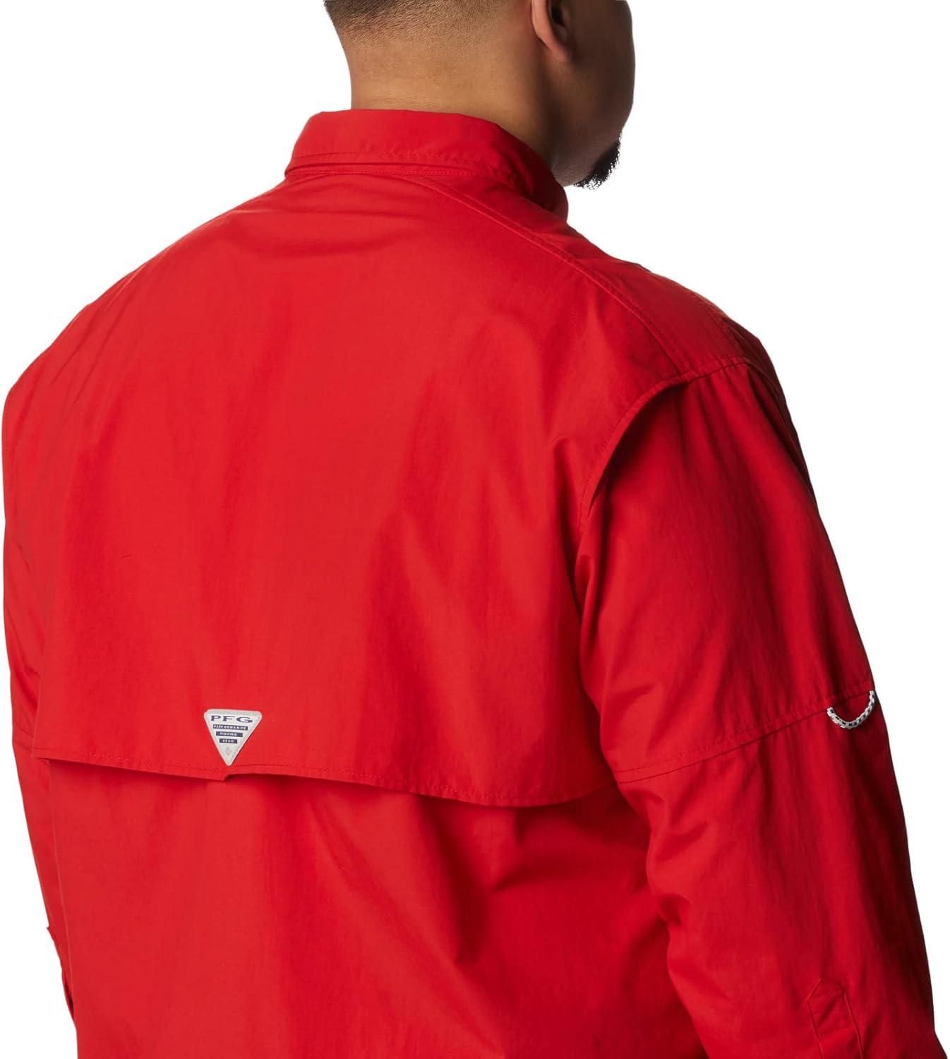 imageColumbia Mens Bahama Ii Long Sleeve ShirtRed Spark
