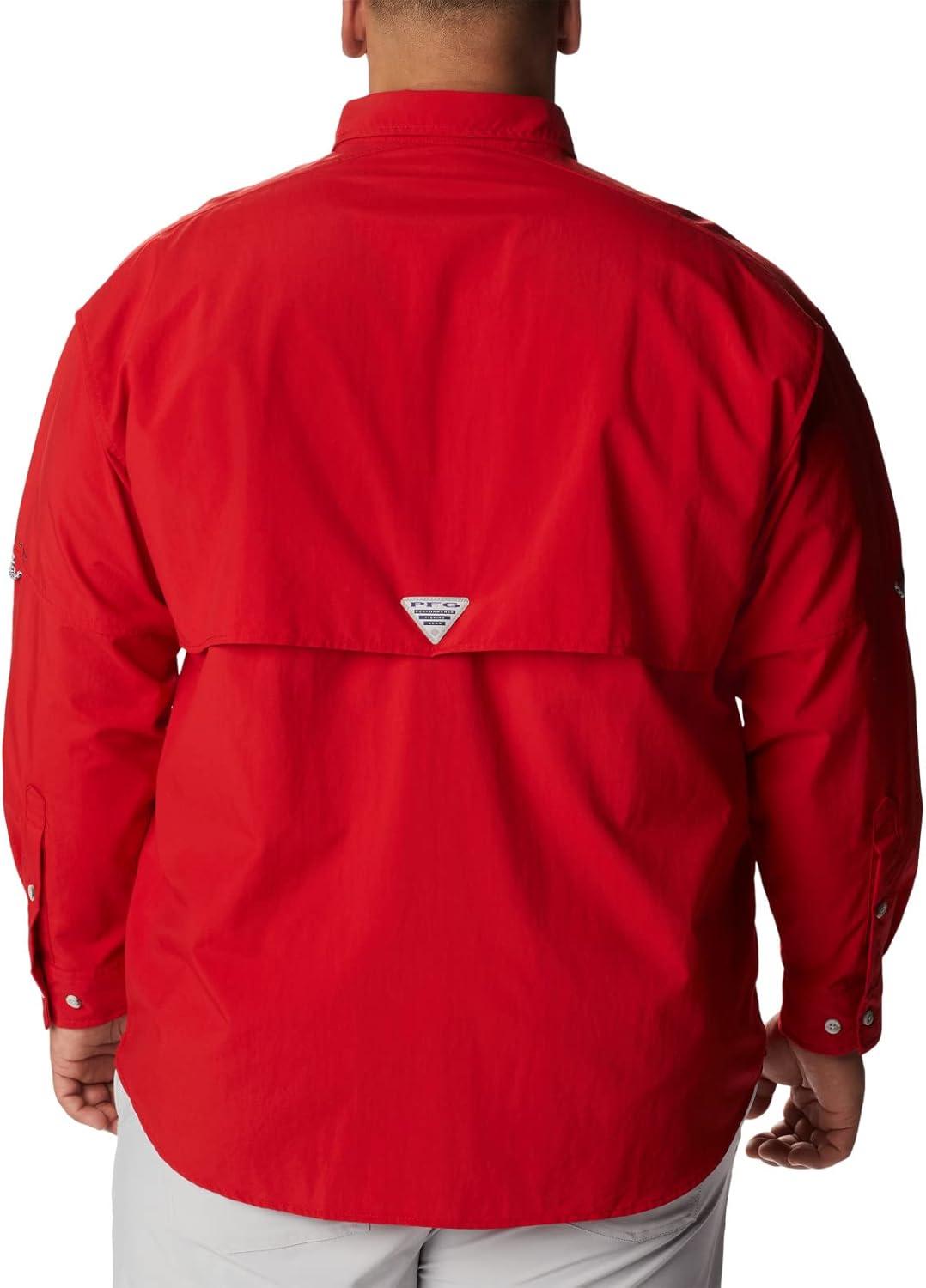 imageColumbia Mens Bahama Ii Long Sleeve ShirtRed Spark