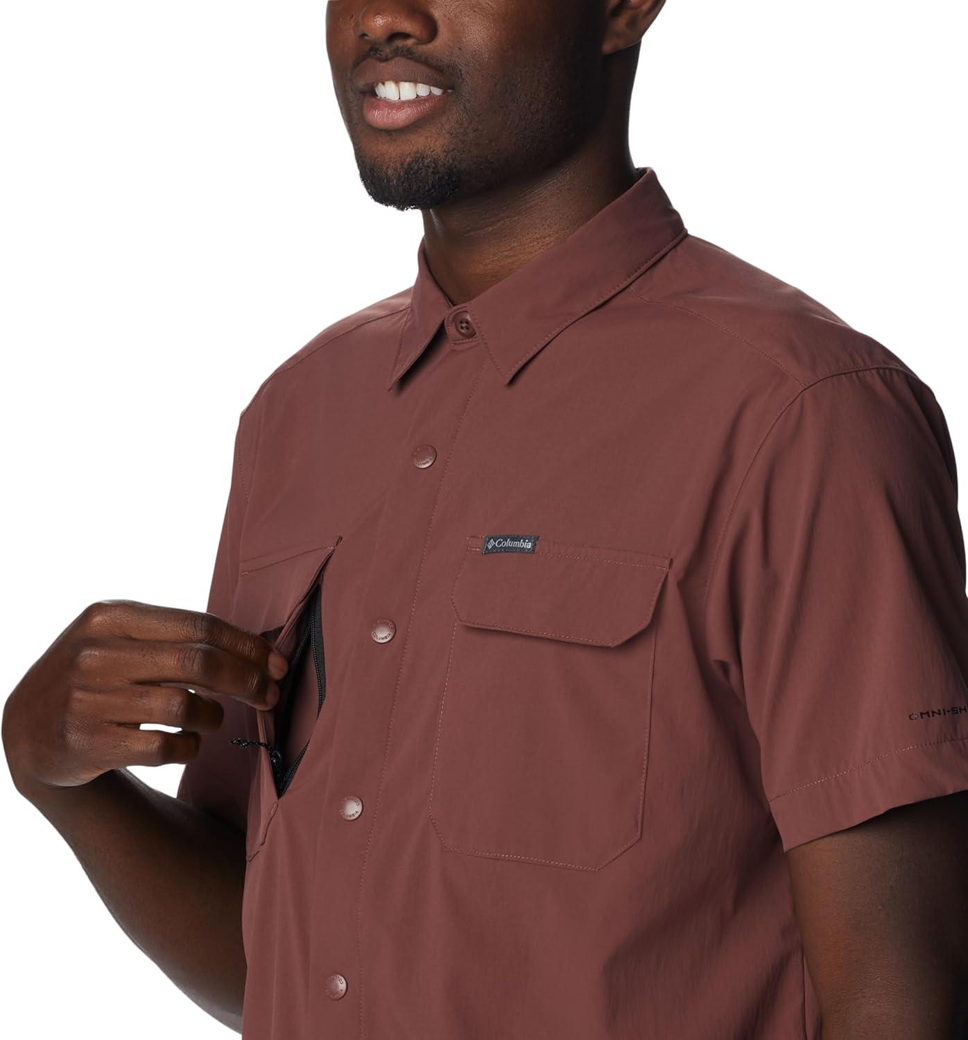 imageColumbia Mens Canyon Gate Utility Short SleeveLight Raisin