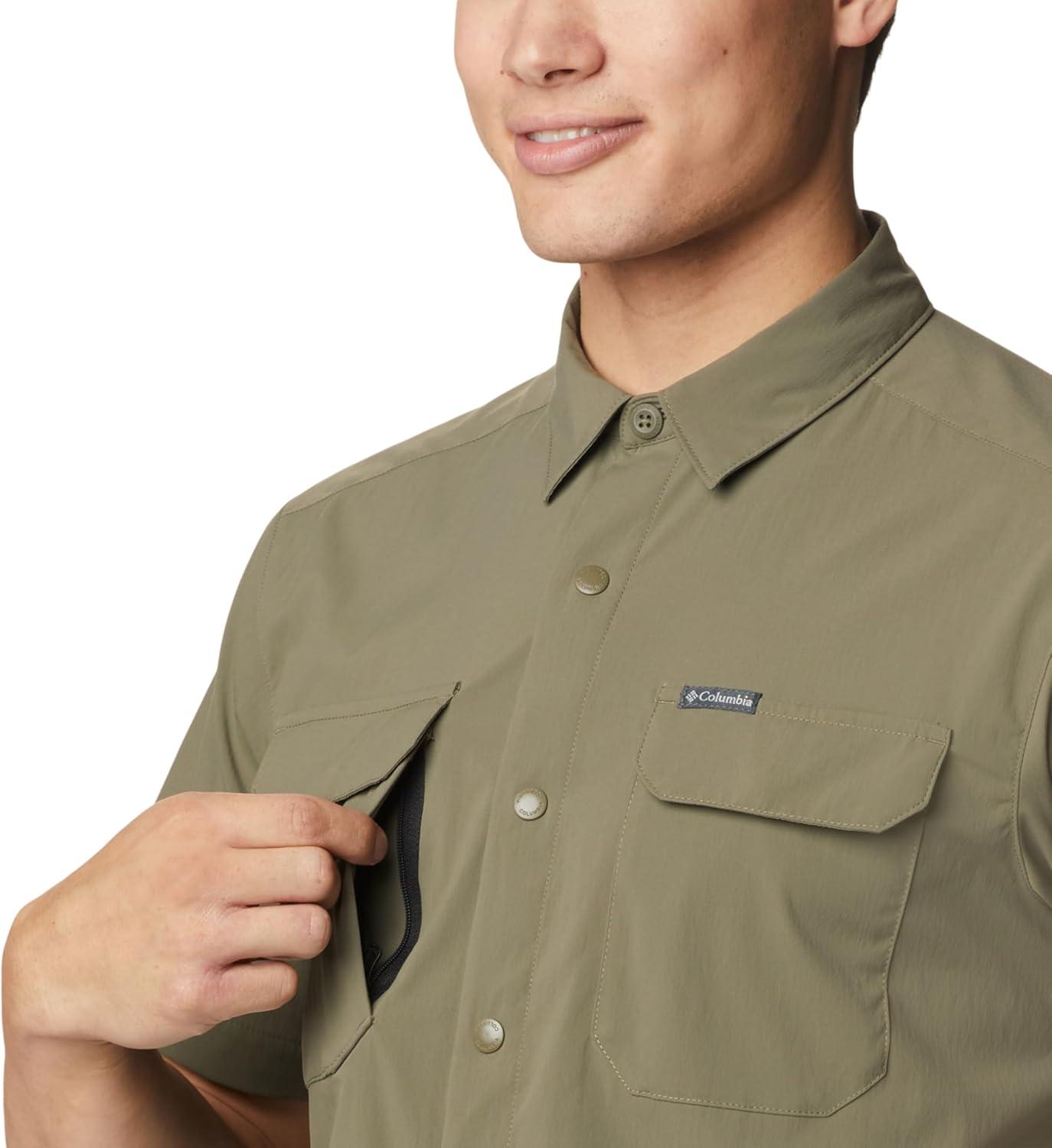 imageColumbia Mens Canyon Gate Utility Short SleeveStone Green