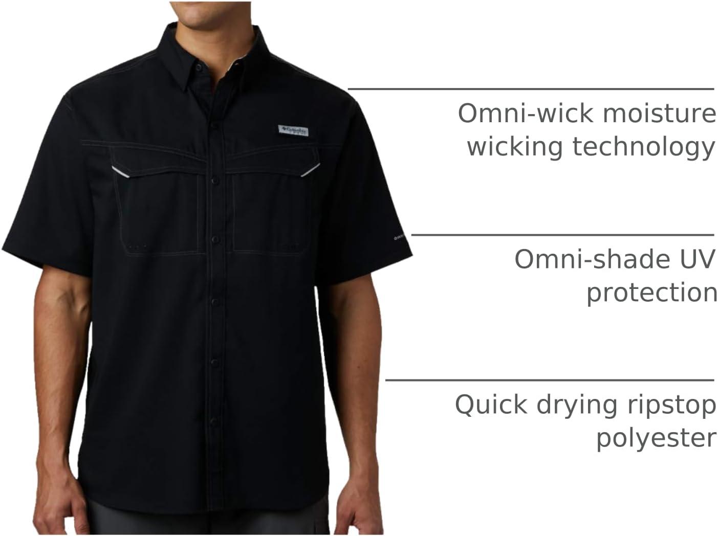 imageColumbia Mens Low Drag Offshore Short Sleeve ShirtBlack