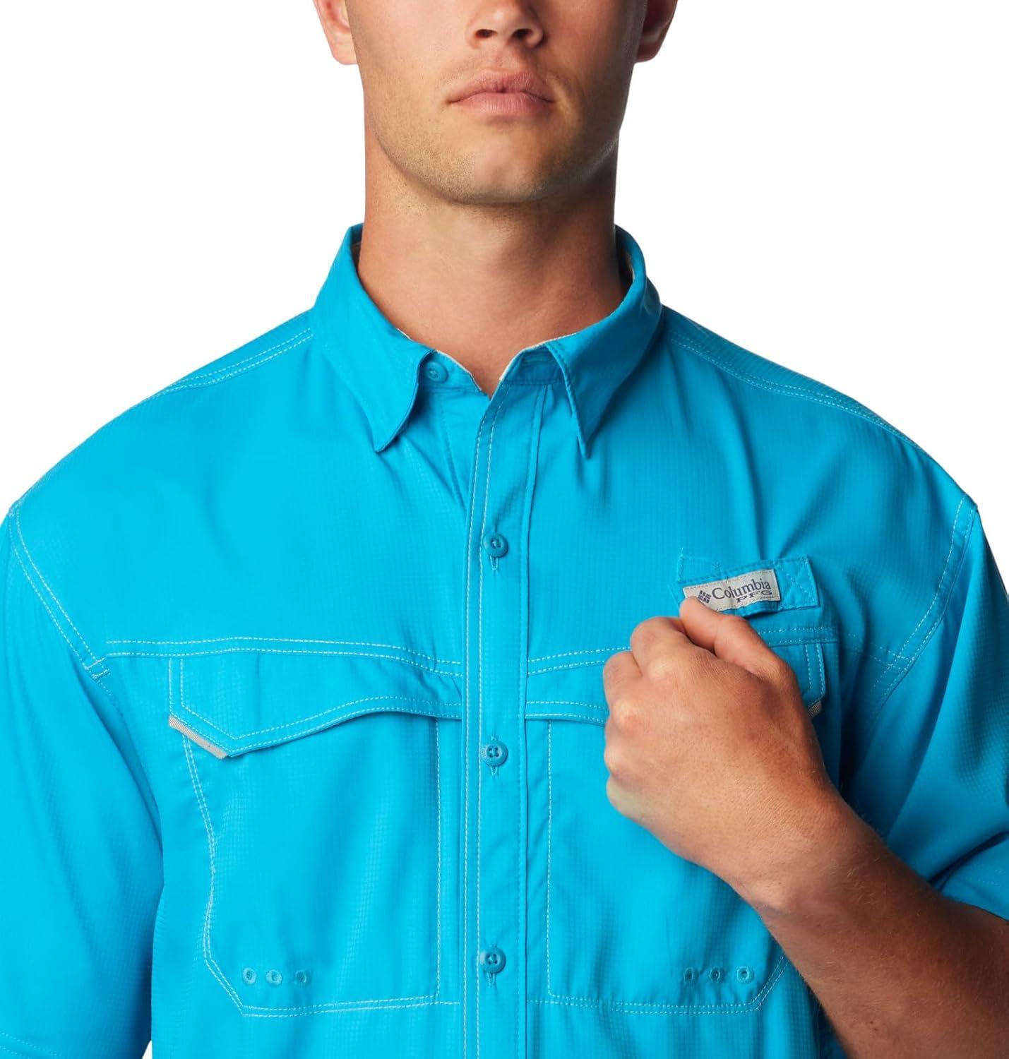 imageColumbia Mens Low Drag Offshore Short Sleeve ShirtOcean Blue