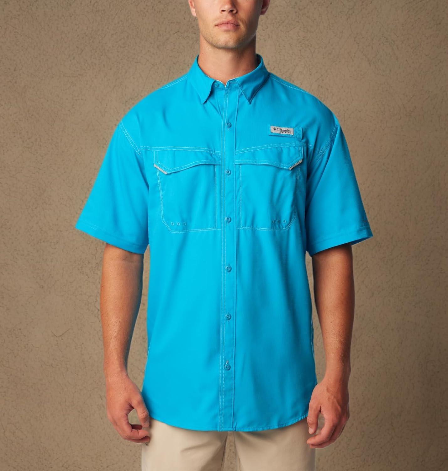 imageColumbia Mens Low Drag Offshore Short Sleeve ShirtOcean Blue