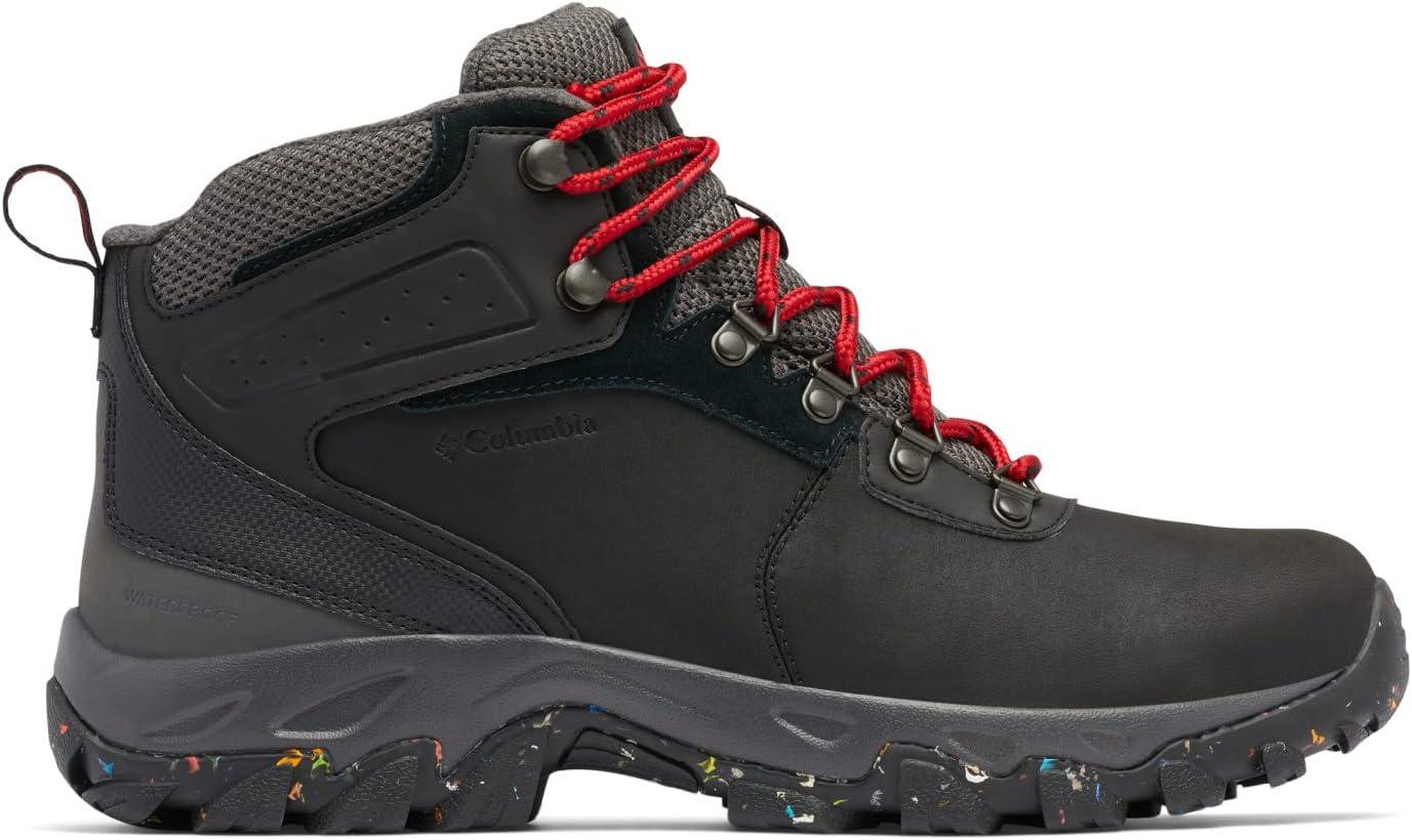 imageColumbia Mens Newton Ridge Plus II Waterproof Hiking BootsBlack Mountain Red
