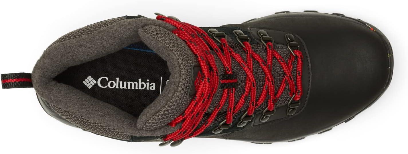 imageColumbia Mens Newton Ridge Plus II Waterproof Hiking BootsBlack Mountain Red