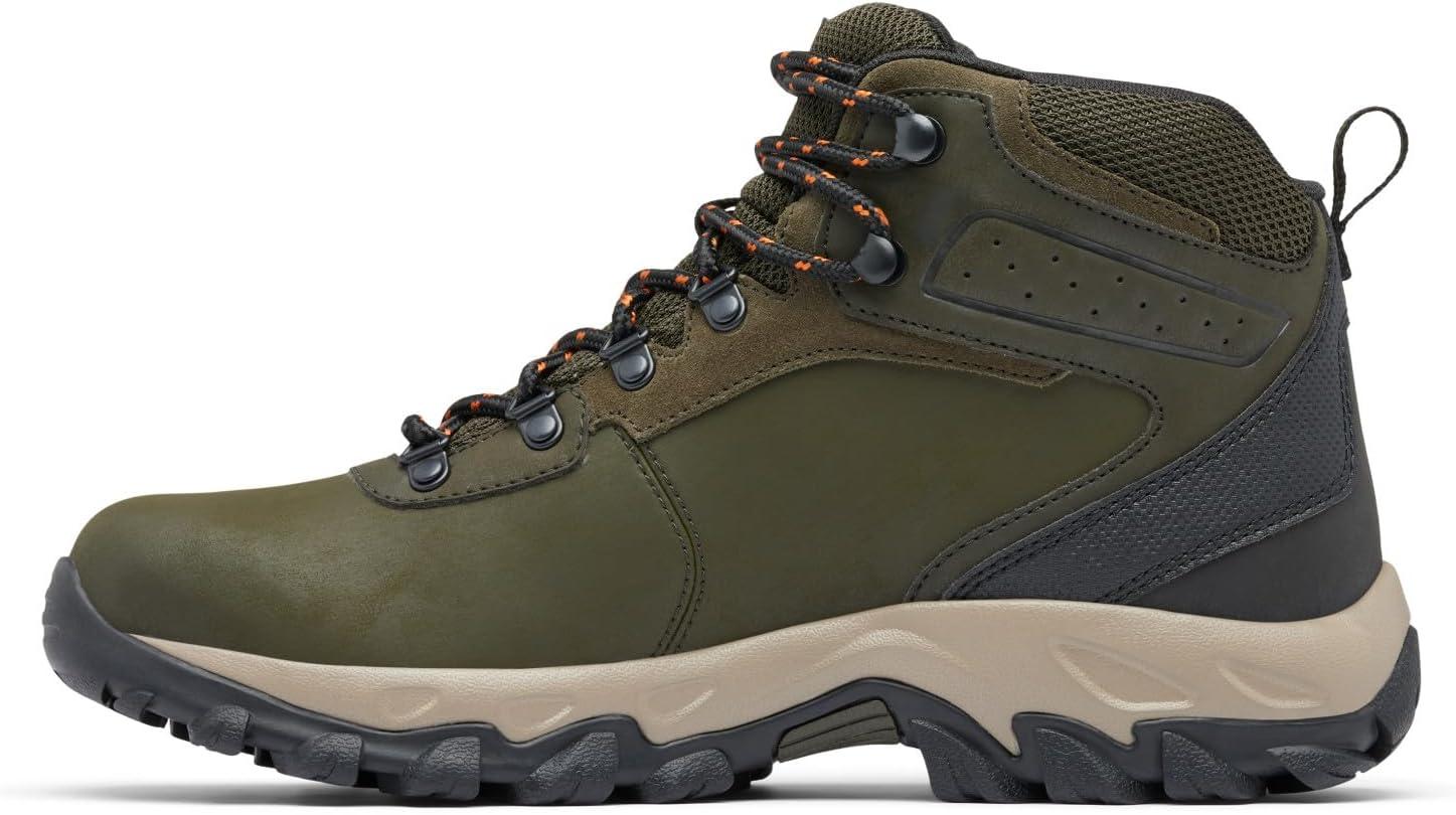 imageColumbia Mens Newton Ridge Plus II Waterproof Hiking BootsDeep OliveDesert Sun