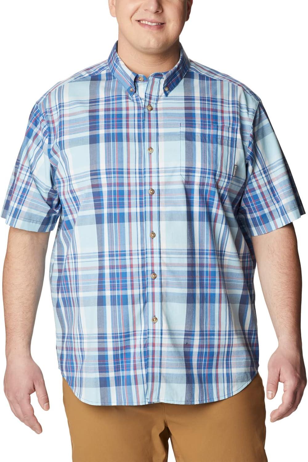 imageColumbia Mens Rapid Rivers II Short Sleeve ShirtBright Indigo Multi Plaid