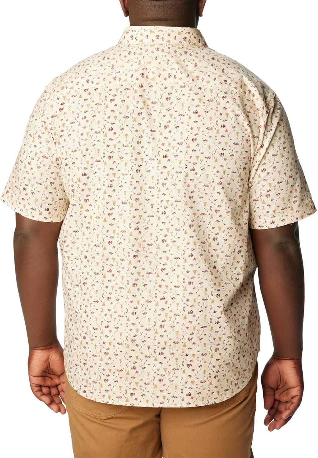 imageColumbia Mens Rapid Rivers II Short Sleeve ShirtChalkMakin Tracks Print
