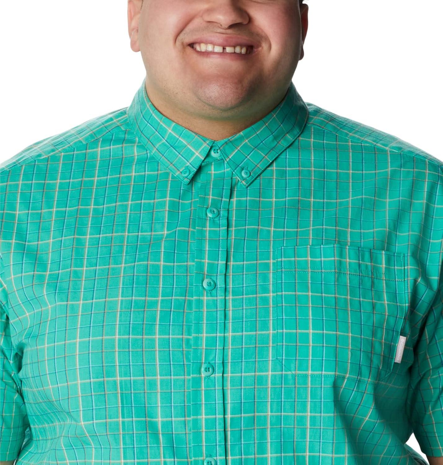 imageColumbia Mens Rapid Rivers II Short Sleeve ShirtElectric Turquoise Grid