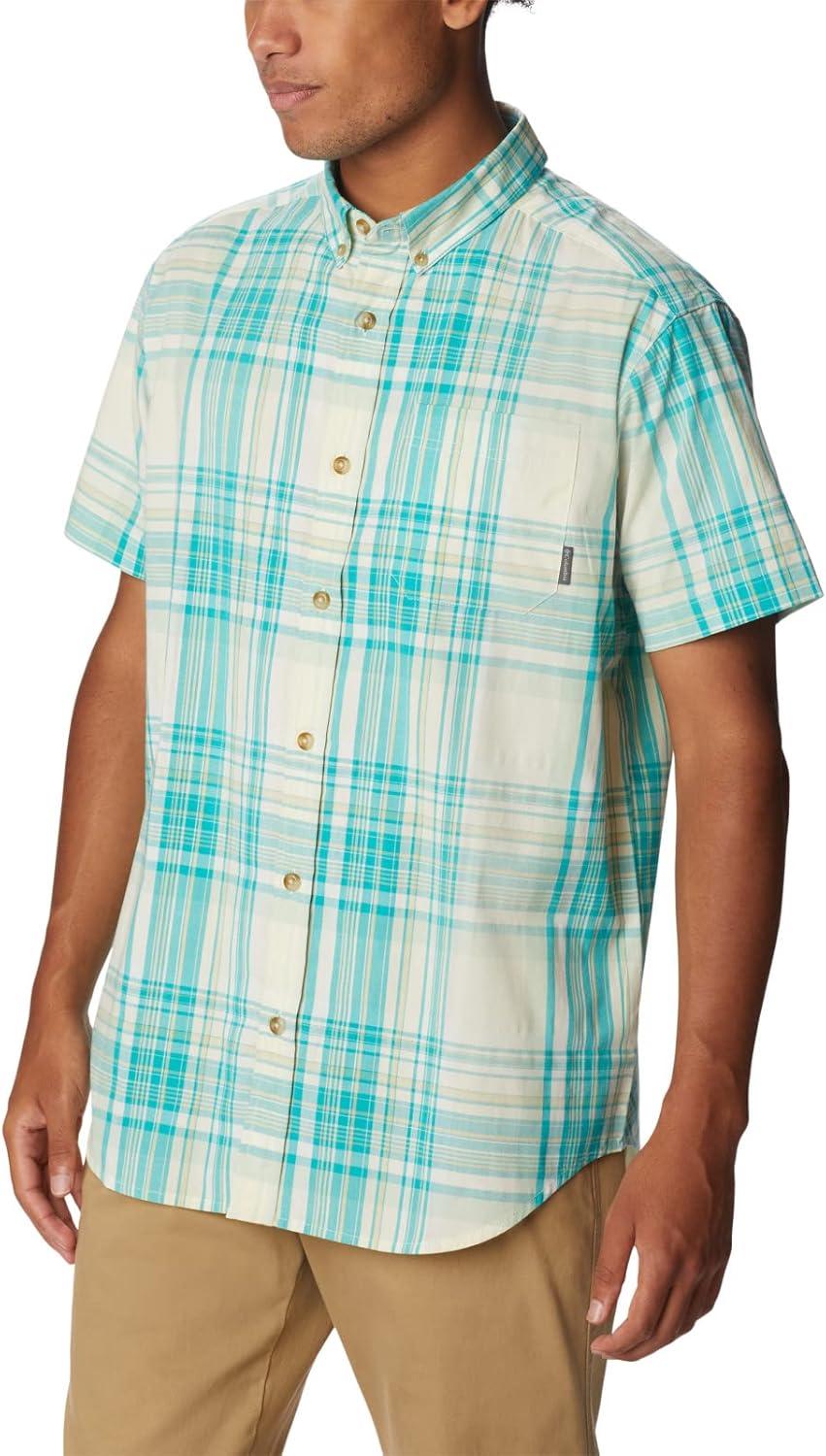 imageColumbia Mens Rapid Rivers II Short Sleeve ShirtIce Green Multi Plaid