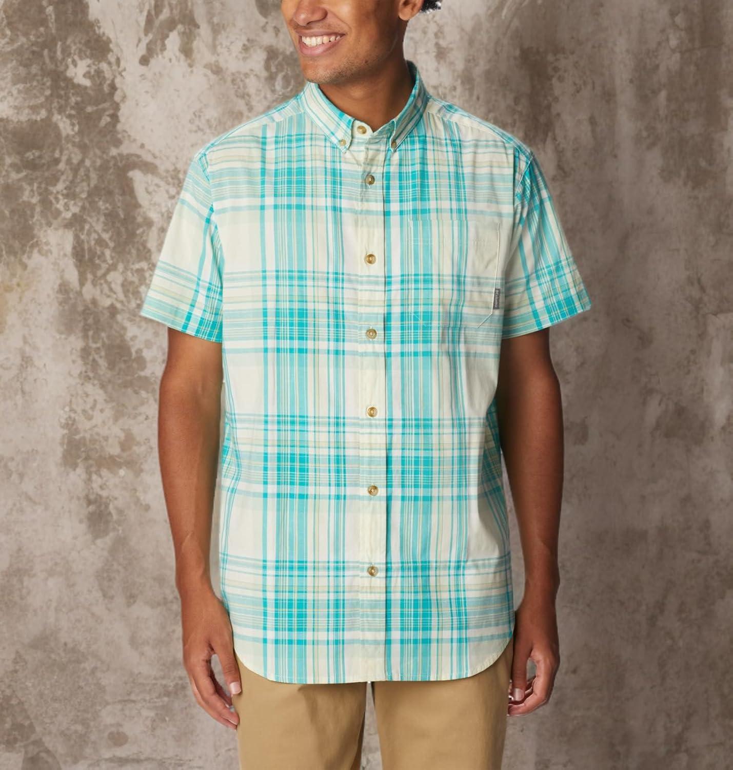 imageColumbia Mens Rapid Rivers II Short Sleeve ShirtIce Green Multi Plaid