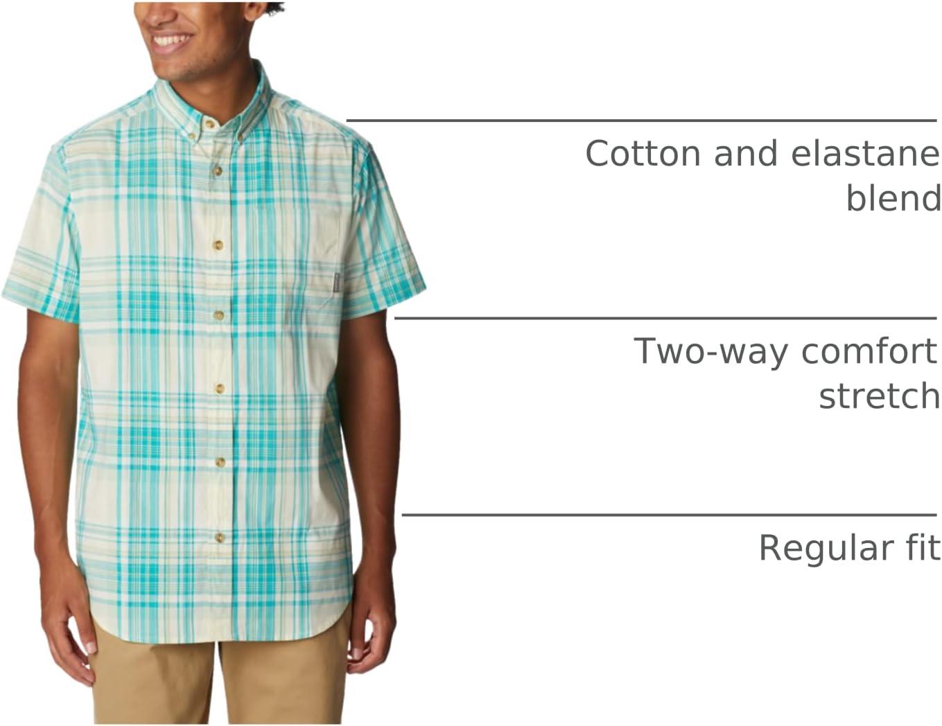 imageColumbia Mens Rapid Rivers II Short Sleeve ShirtIce Green Multi Plaid