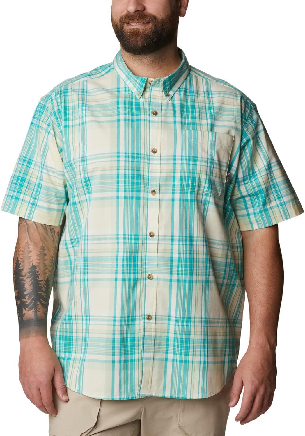 imageColumbia Mens Rapid Rivers II Short Sleeve ShirtIce Green Multi Plaid