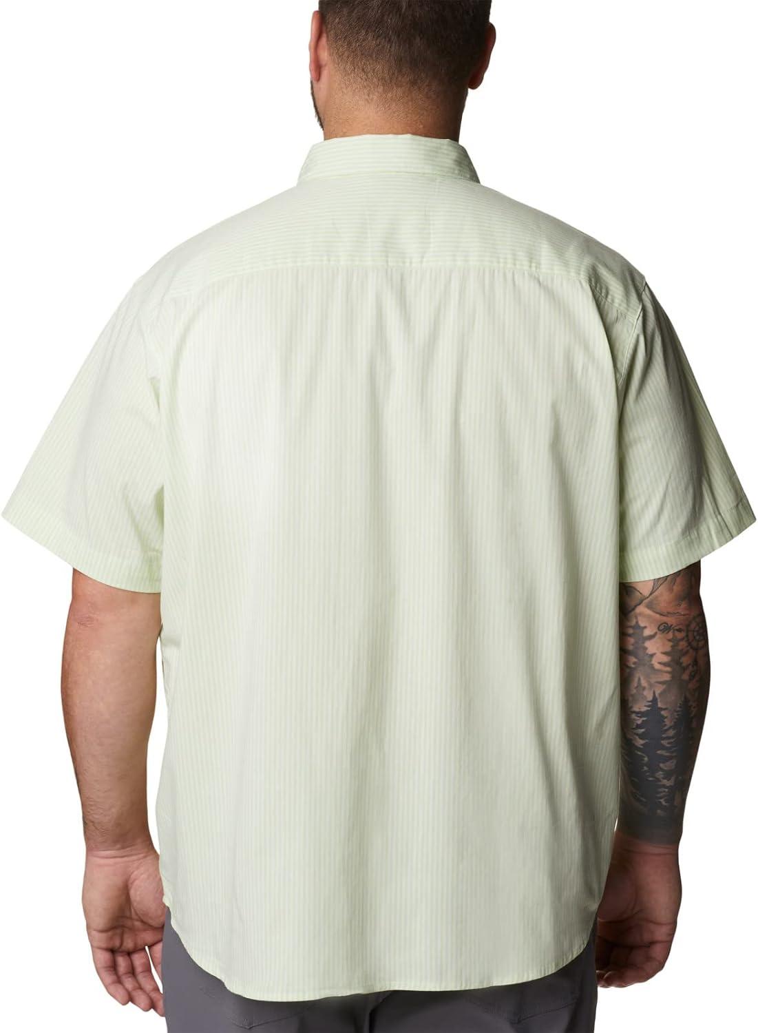 imageColumbia Mens Rapid Rivers II Short Sleeve ShirtIce Green Stripe