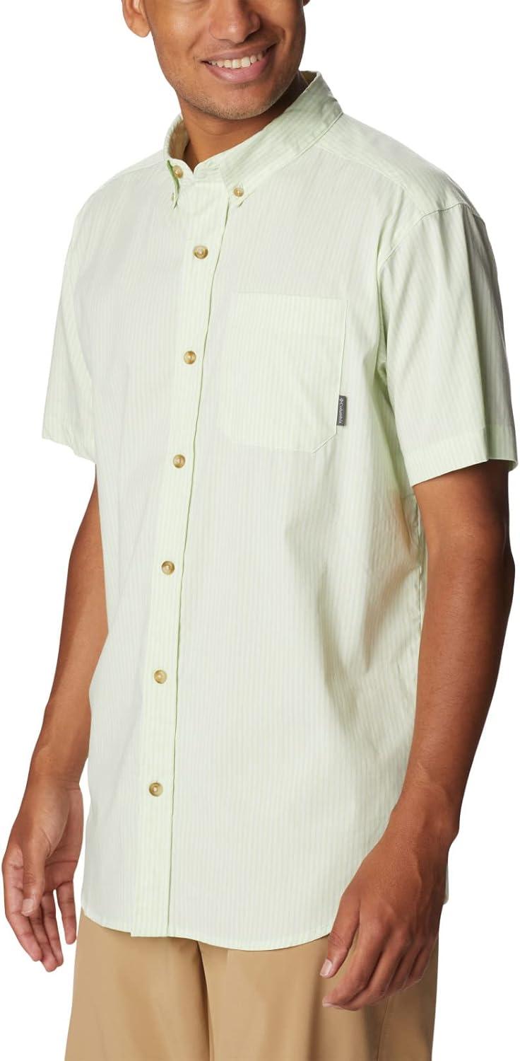 imageColumbia Mens Rapid Rivers II Short Sleeve ShirtIce Green Stripe