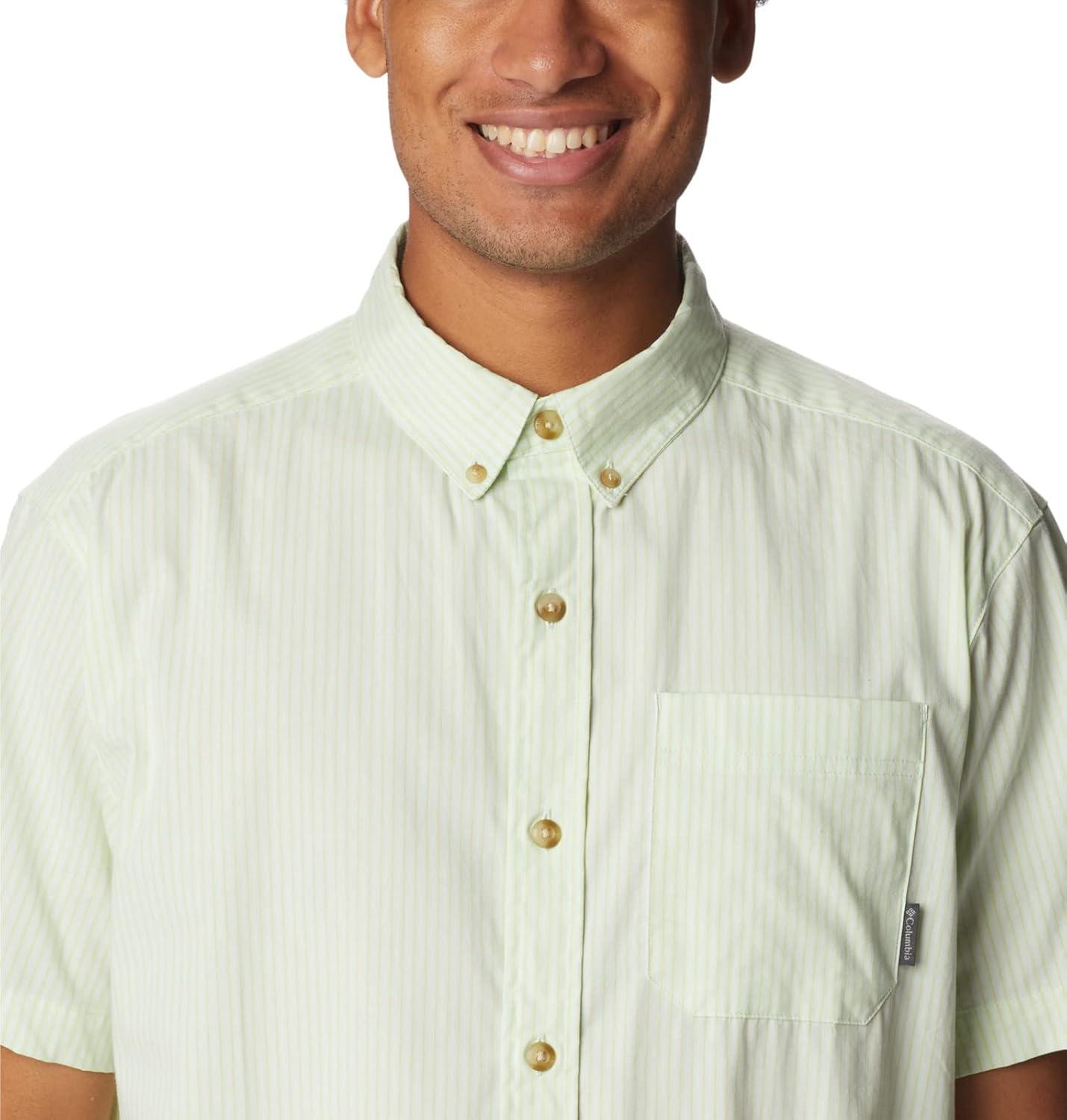 imageColumbia Mens Rapid Rivers II Short Sleeve ShirtIce Green Stripe