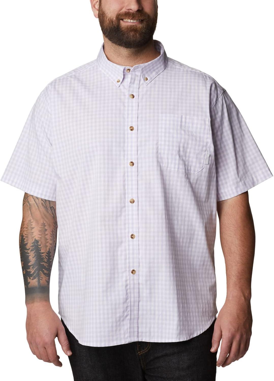 imageColumbia Mens Rapid Rivers II Short Sleeve ShirtPurple Tint Gingham