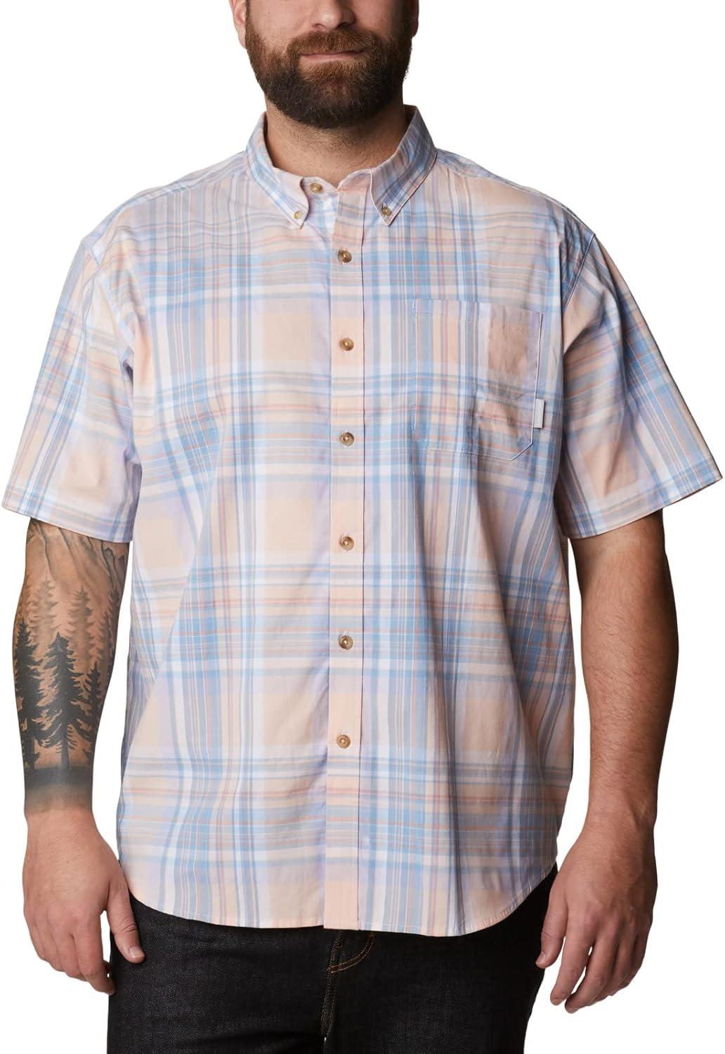 imageColumbia Mens Rapid Rivers II Short Sleeve ShirtPurple Tint Multi Plaid