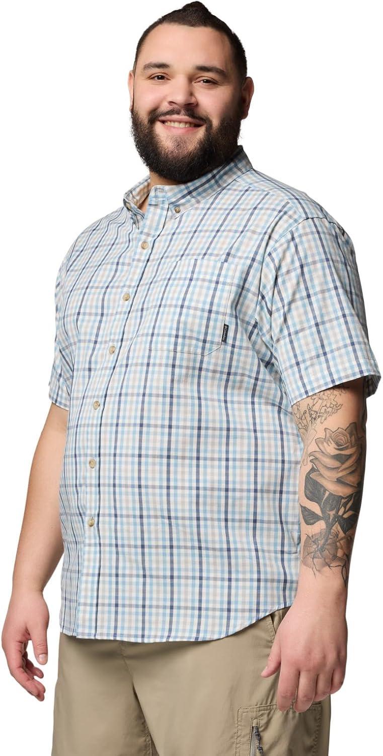 imageColumbia Mens Rapid Rivers II Short Sleeve ShirtRipple Blue Multi Gingham