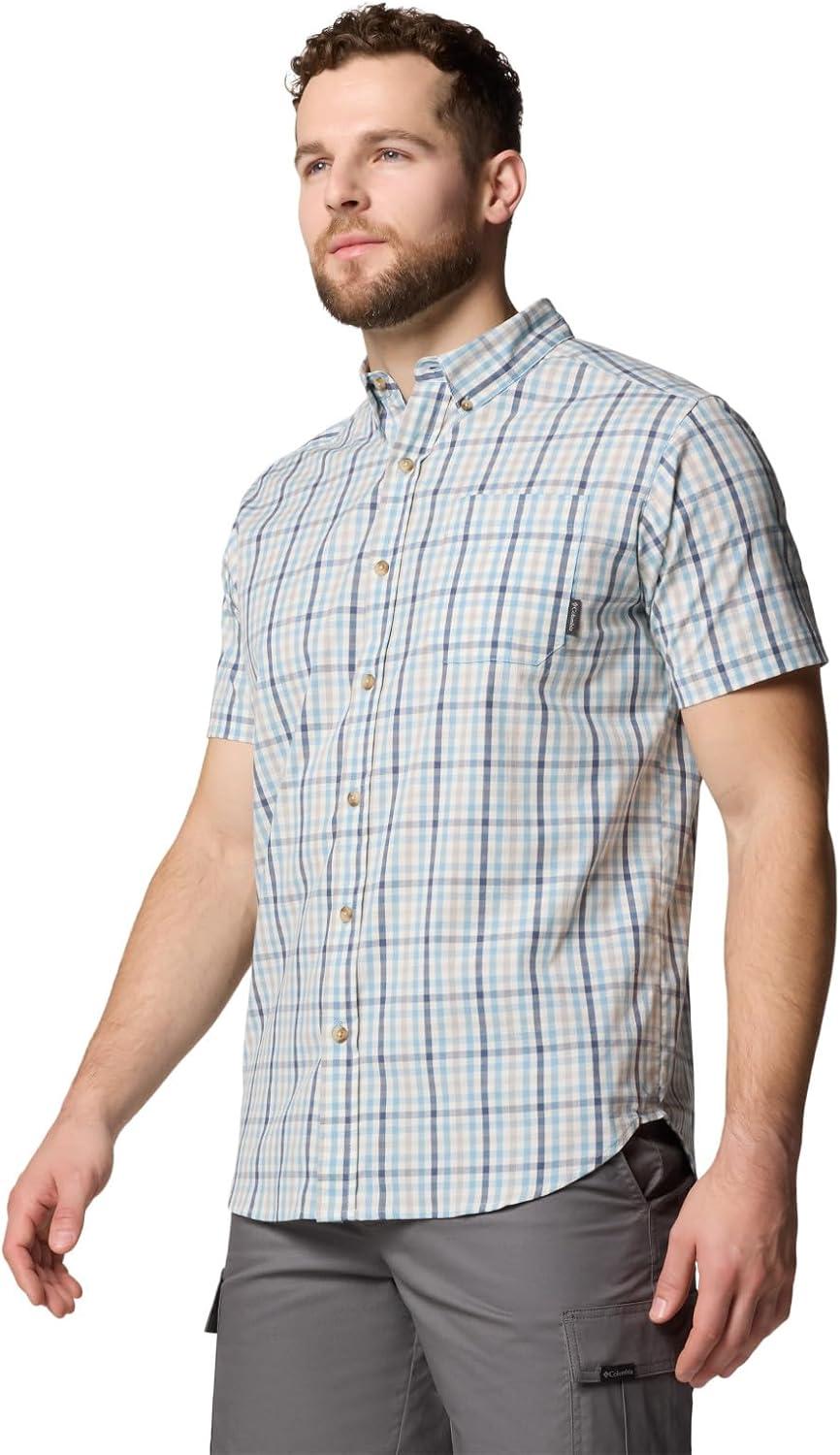 imageColumbia Mens Rapid Rivers II Short Sleeve ShirtRipple Blue Multi Gingham