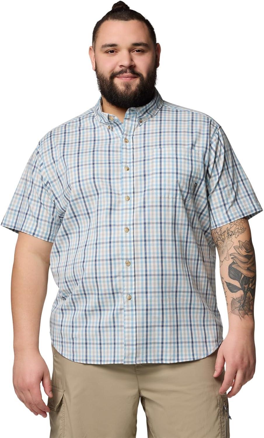 imageColumbia Mens Rapid Rivers II Short Sleeve ShirtRipple Blue Multi Gingham