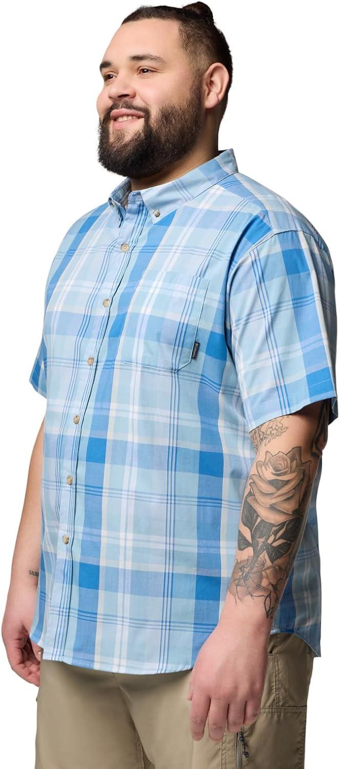 imageColumbia Mens Rapid Rivers II Short Sleeve ShirtRipple Blue Multi Plaid