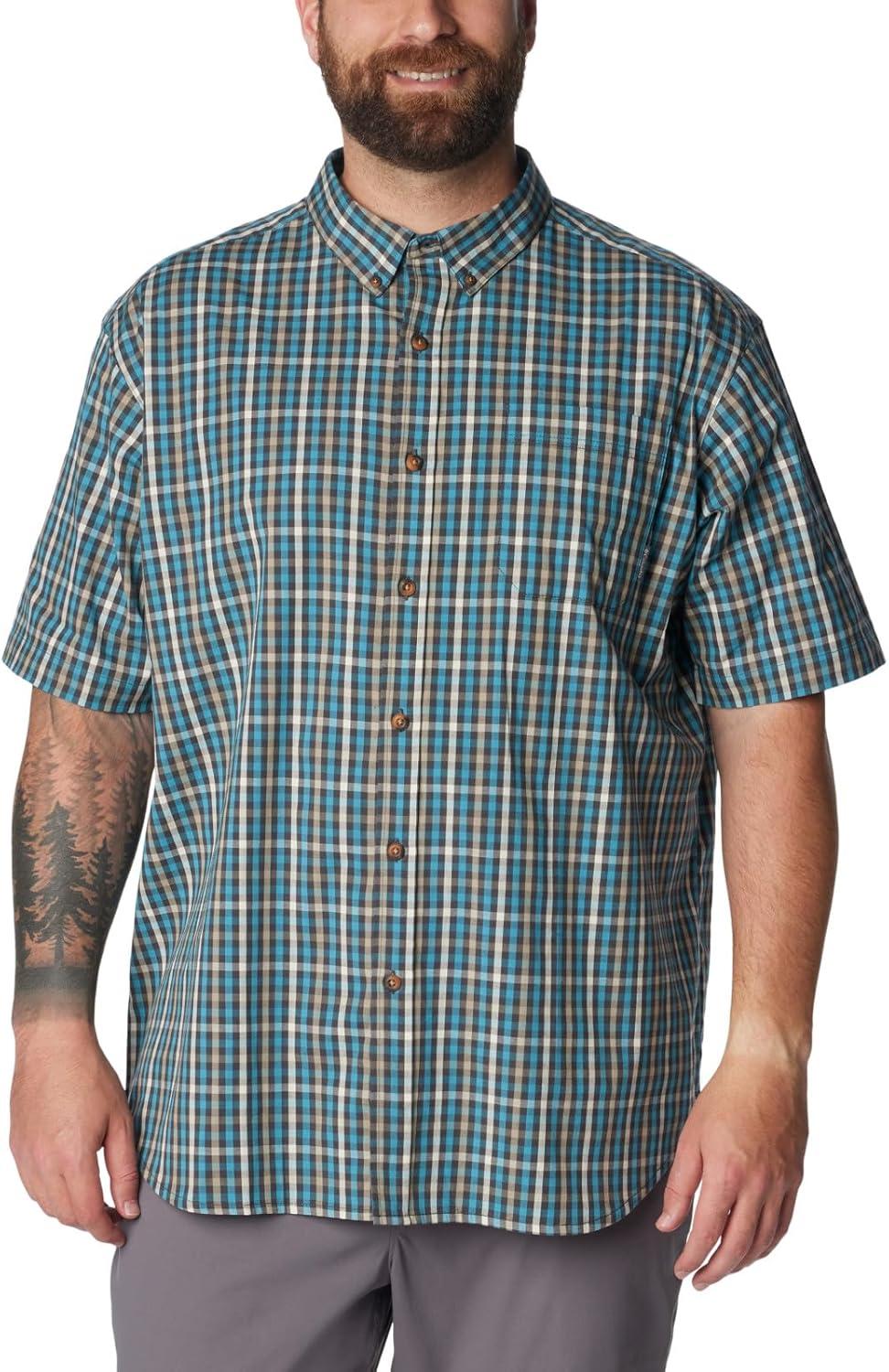 imageColumbia Mens Rapid Rivers II Short Sleeve ShirtShark Everyday Gingham