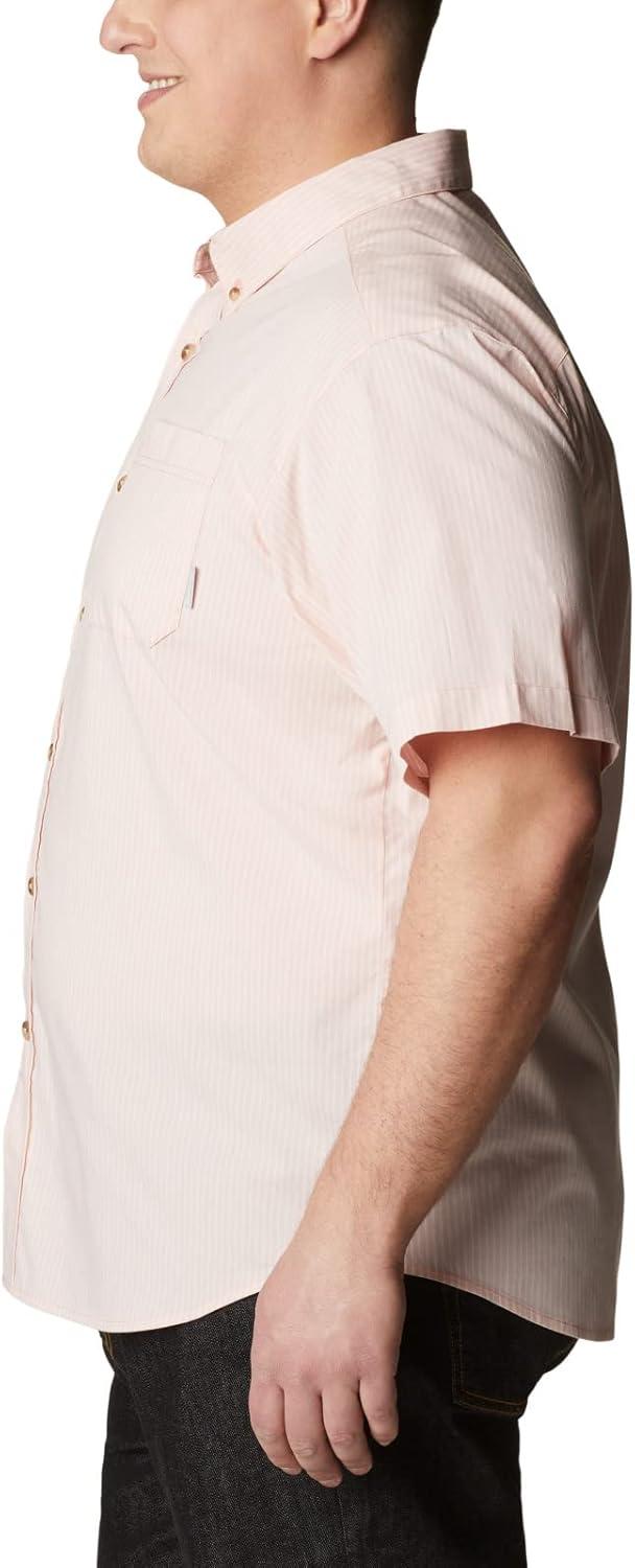 imageColumbia Mens Rapid Rivers II Short Sleeve ShirtSummer Peach Stripe
