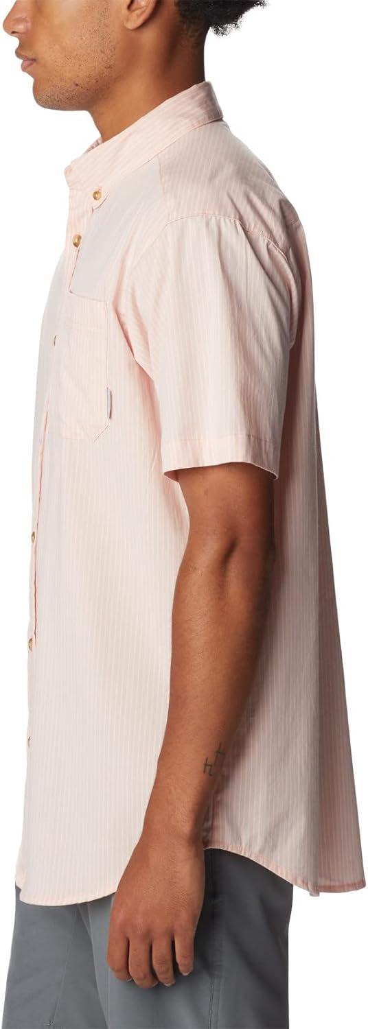 imageColumbia Mens Rapid Rivers II Short Sleeve ShirtSummer Peach Stripe
