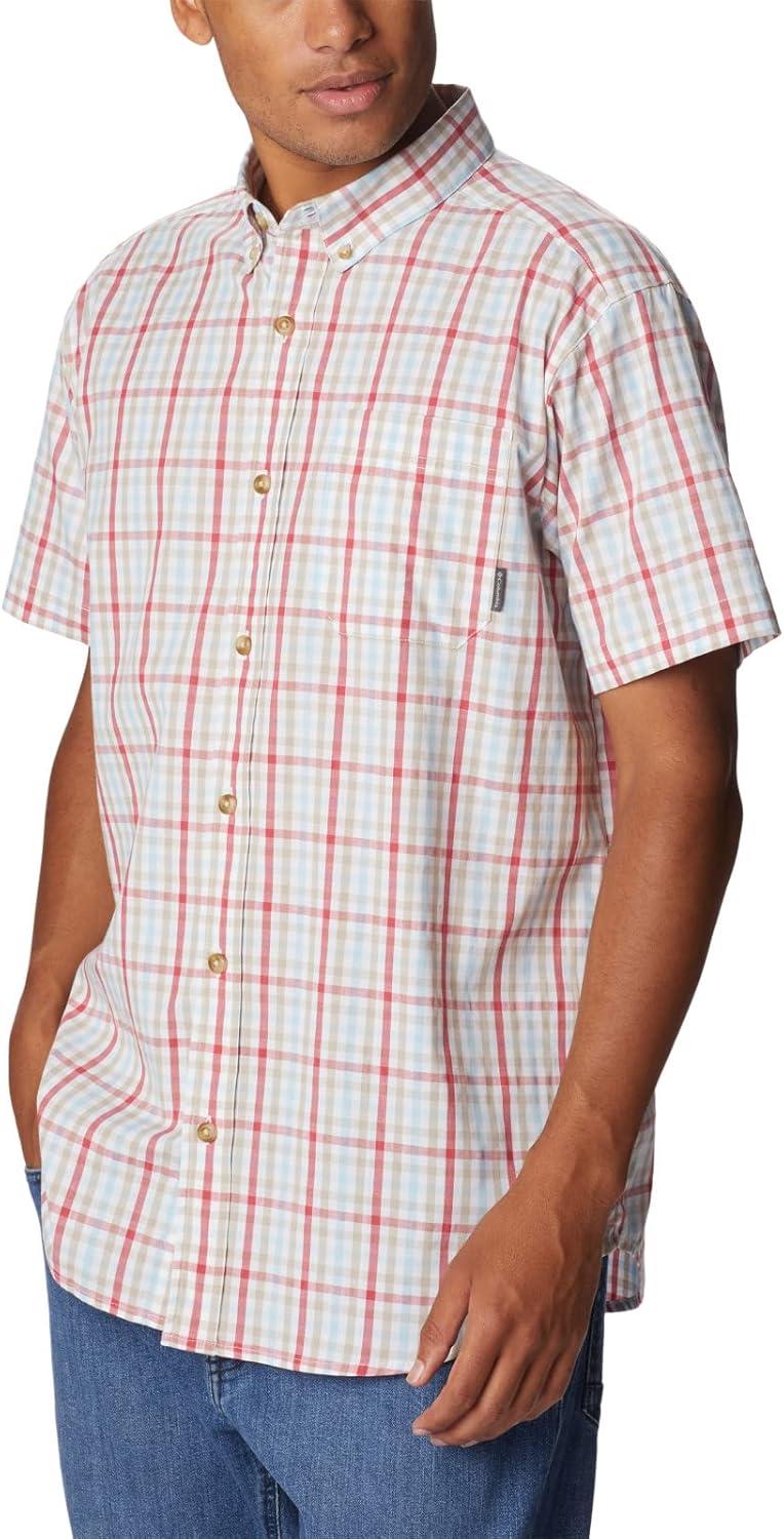 imageColumbia Mens Rapid Rivers II Short Sleeve ShirtSunset Red Multi Gingham
