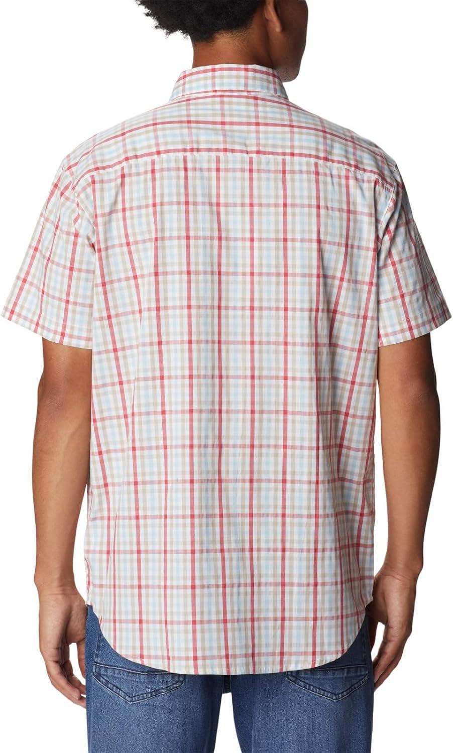 imageColumbia Mens Rapid Rivers II Short Sleeve ShirtSunset Red Multi Gingham