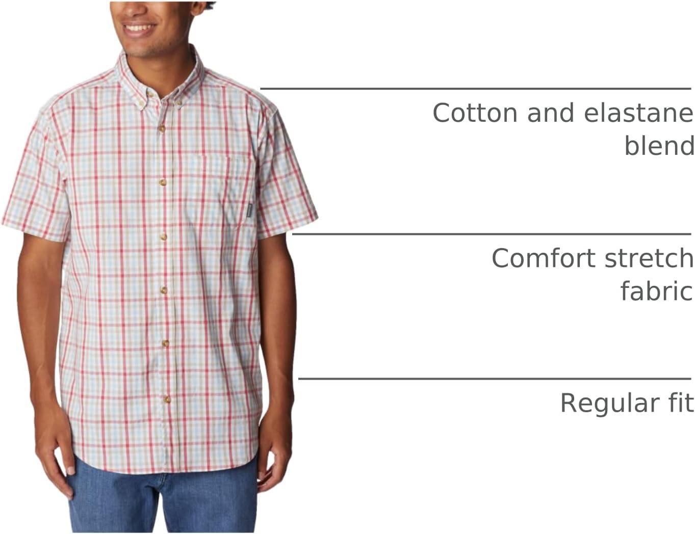 imageColumbia Mens Rapid Rivers II Short Sleeve ShirtSunset Red Multi Gingham