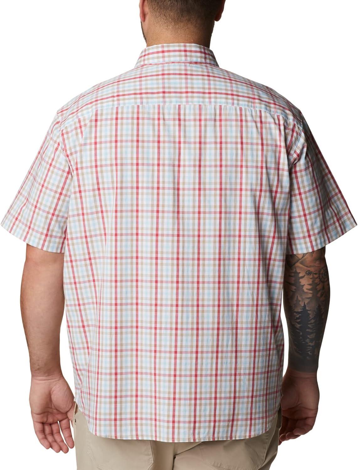 imageColumbia Mens Rapid Rivers II Short Sleeve ShirtSunset Red Multi Gingham