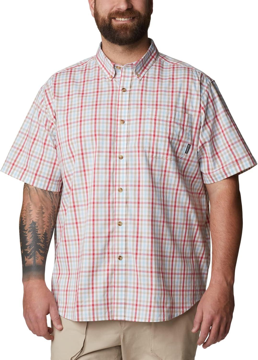imageColumbia Mens Rapid Rivers II Short Sleeve ShirtSunset Red Multi Gingham