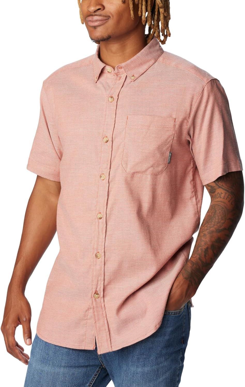 imageColumbia Mens Rapid Rivers II Short Sleeve ShirtWarp Red Oxford