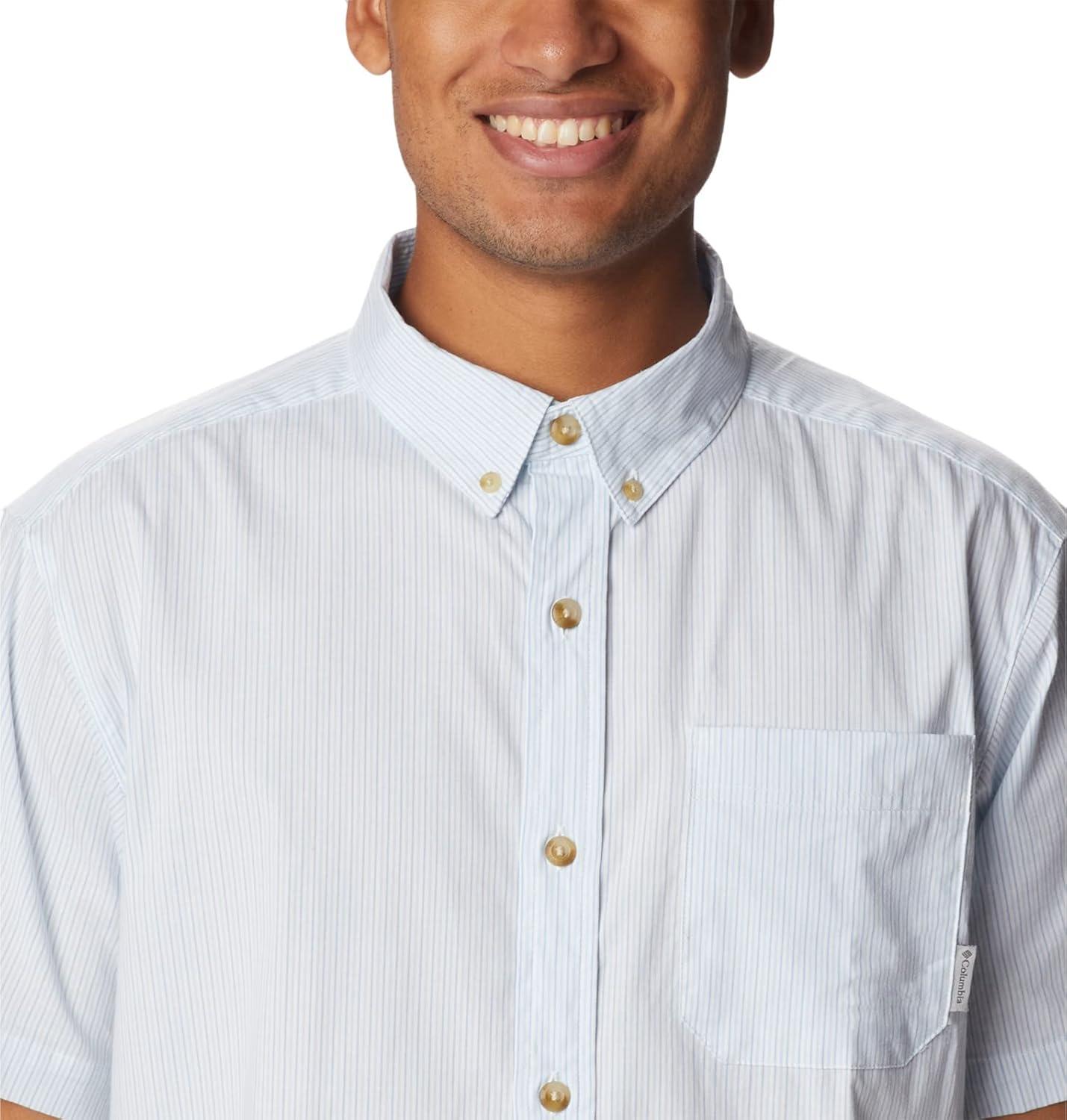 imageColumbia Mens Rapid Rivers II Short Sleeve ShirtWhite Stripe