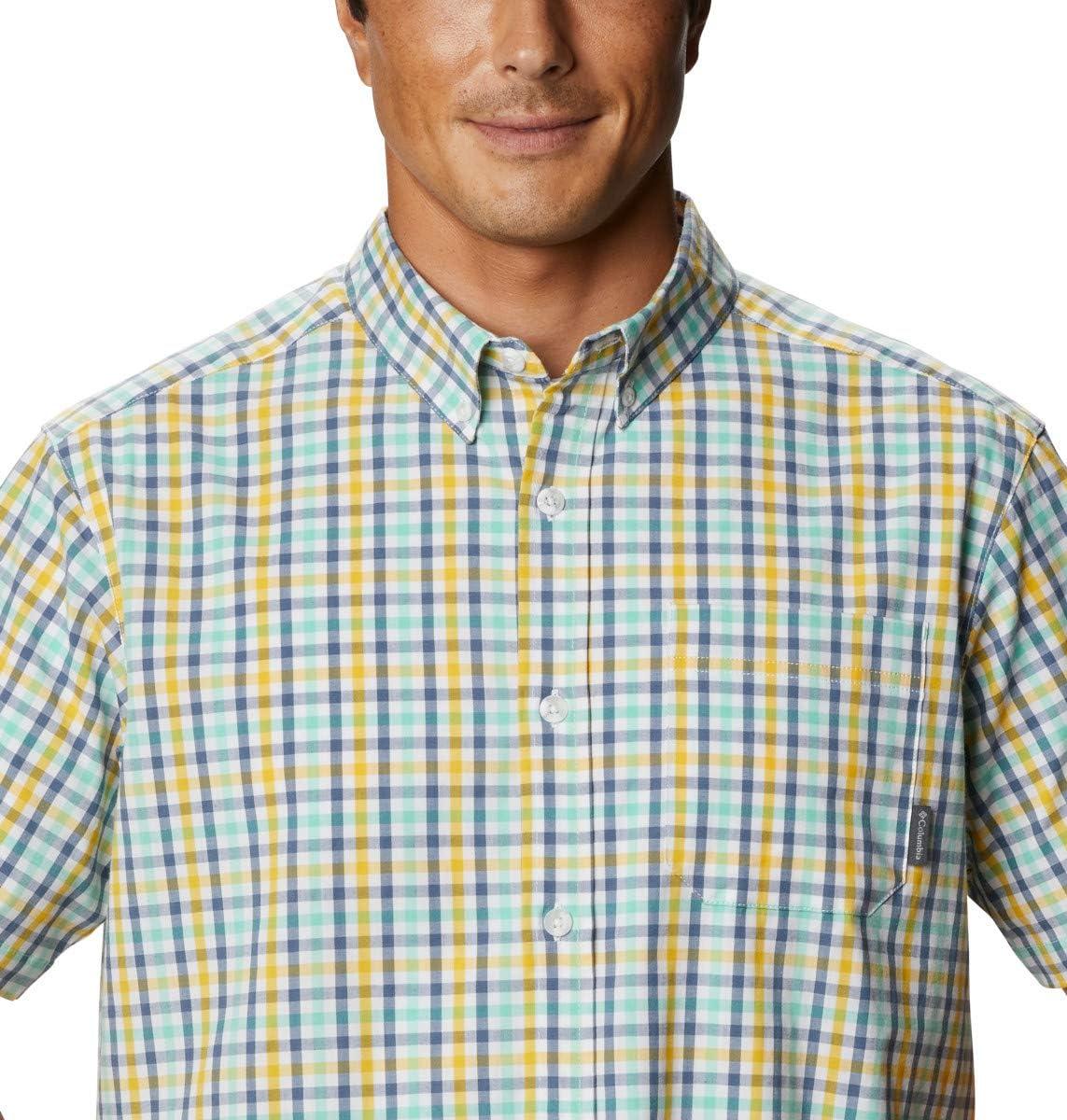 imageColumbia Mens Rapid Rivers II Short Sleeve ShirtYellow Gingham