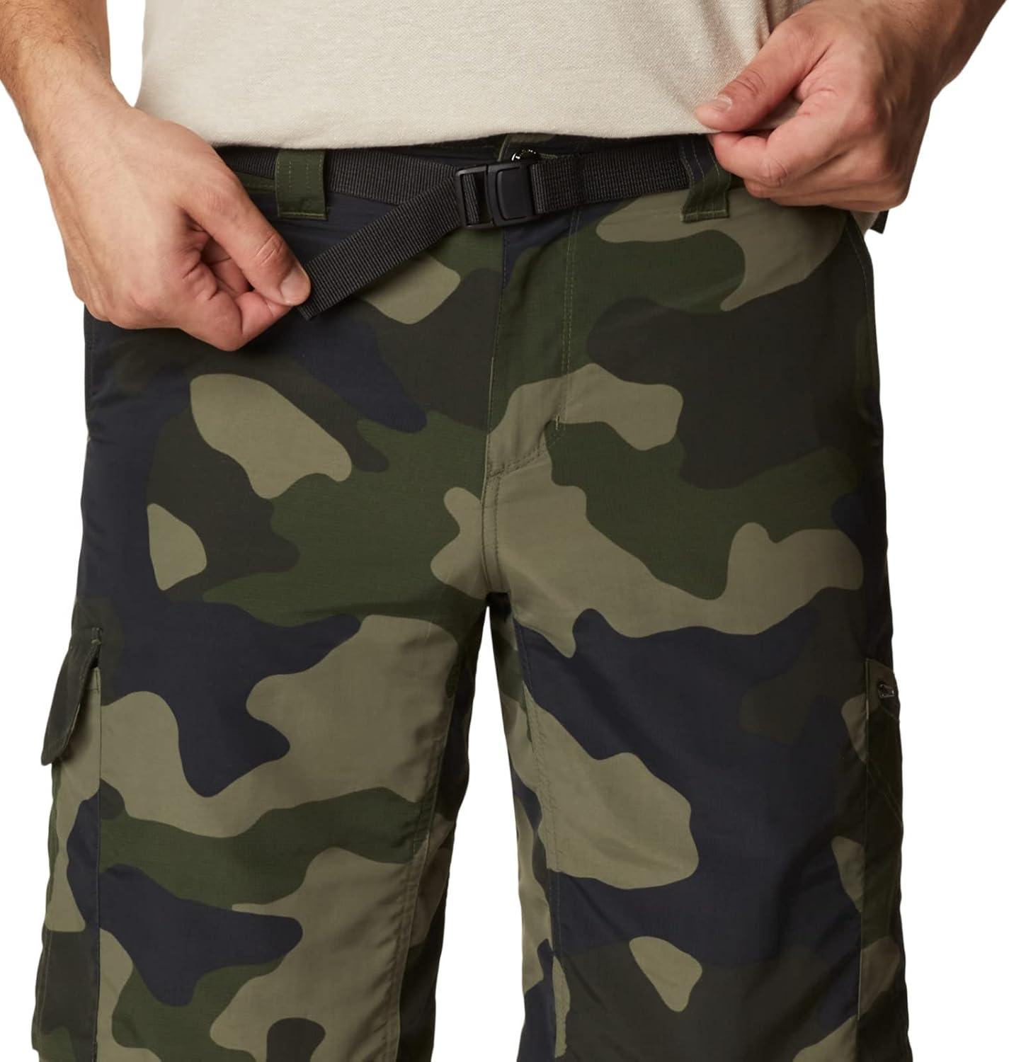 imageColumbia Mens Silver Ridge Printed Cargo ShortStone Green Mod Camo