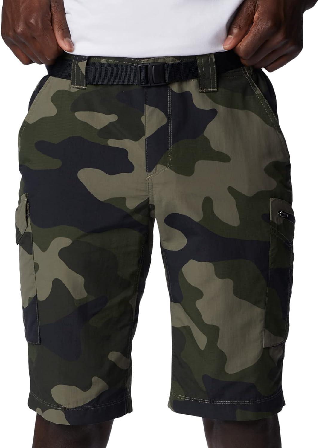 imageColumbia Mens Silver Ridge Printed Cargo ShortStone Green Mod Camo