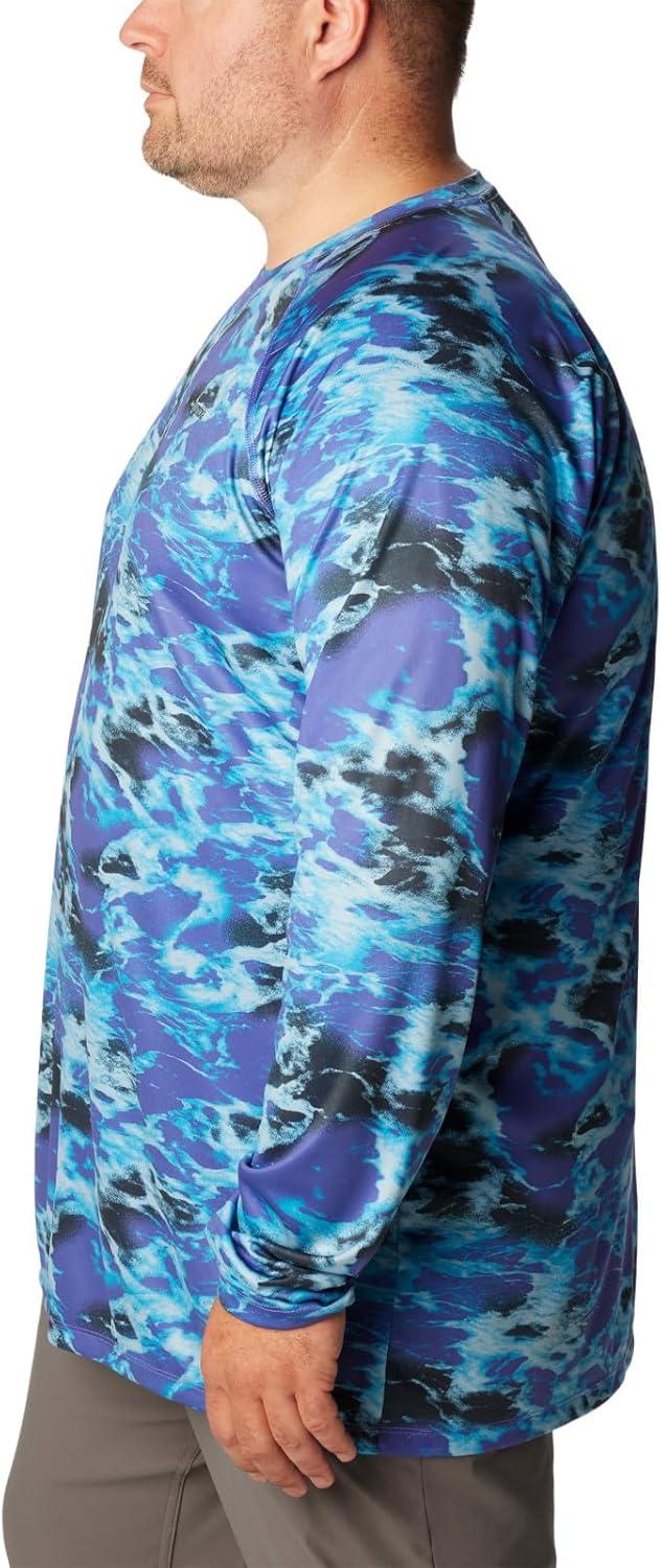 imageColumbia Mens Summerdry Printed Long SleevePurple Lotus Natureal Waves