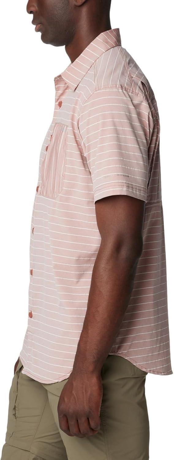imageColumbia Mens Twisted Creek II Short Sleeve ShirtAuburn Horizontal Twisted Creek