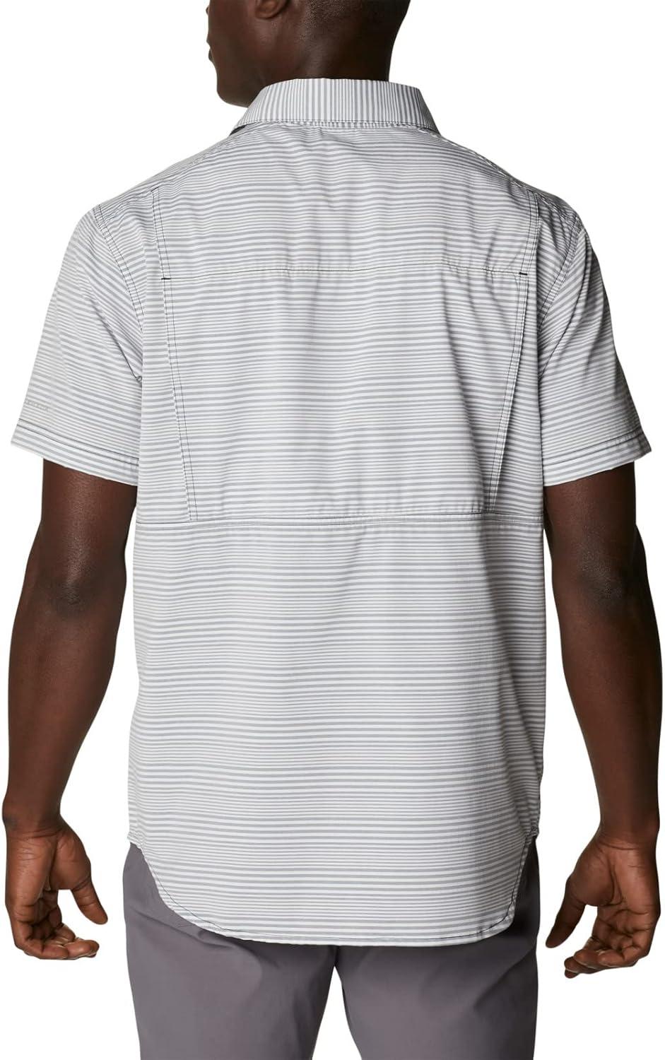 imageColumbia Mens Twisted Creek II Short Sleeve ShirtBlack Wave Crest Stripe