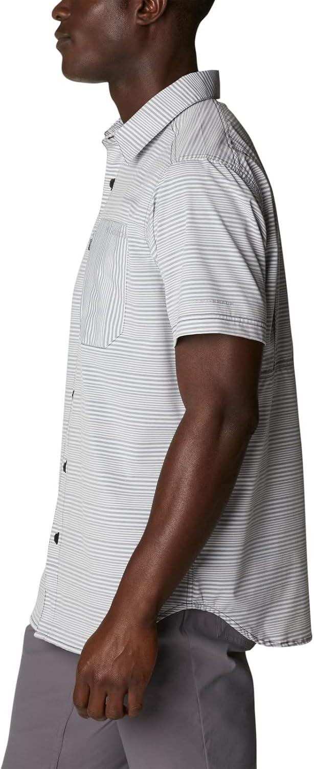 imageColumbia Mens Twisted Creek II Short Sleeve ShirtBlack Wave Crest Stripe