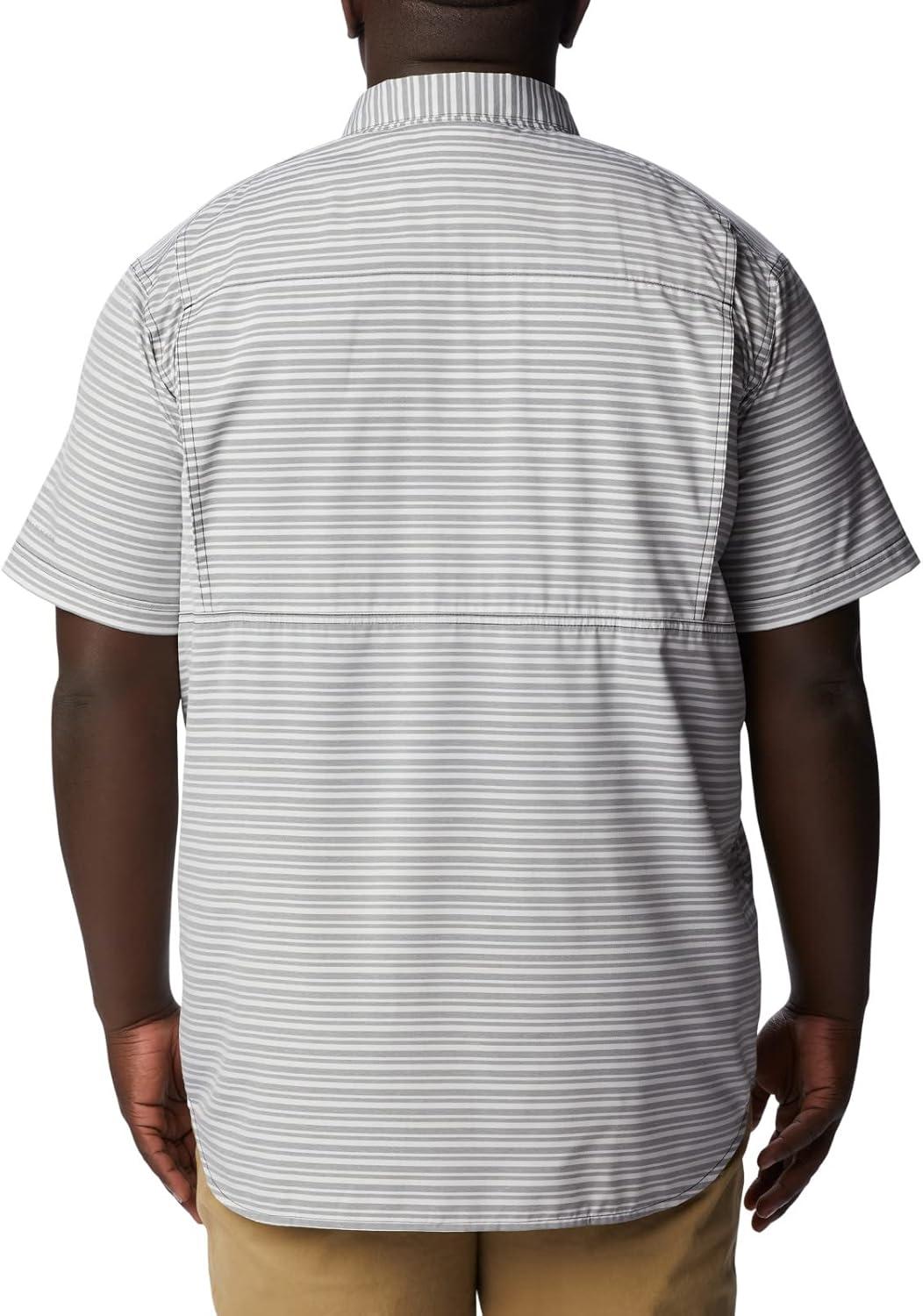 imageColumbia Mens Twisted Creek II Short Sleeve ShirtBlackasic Stripe