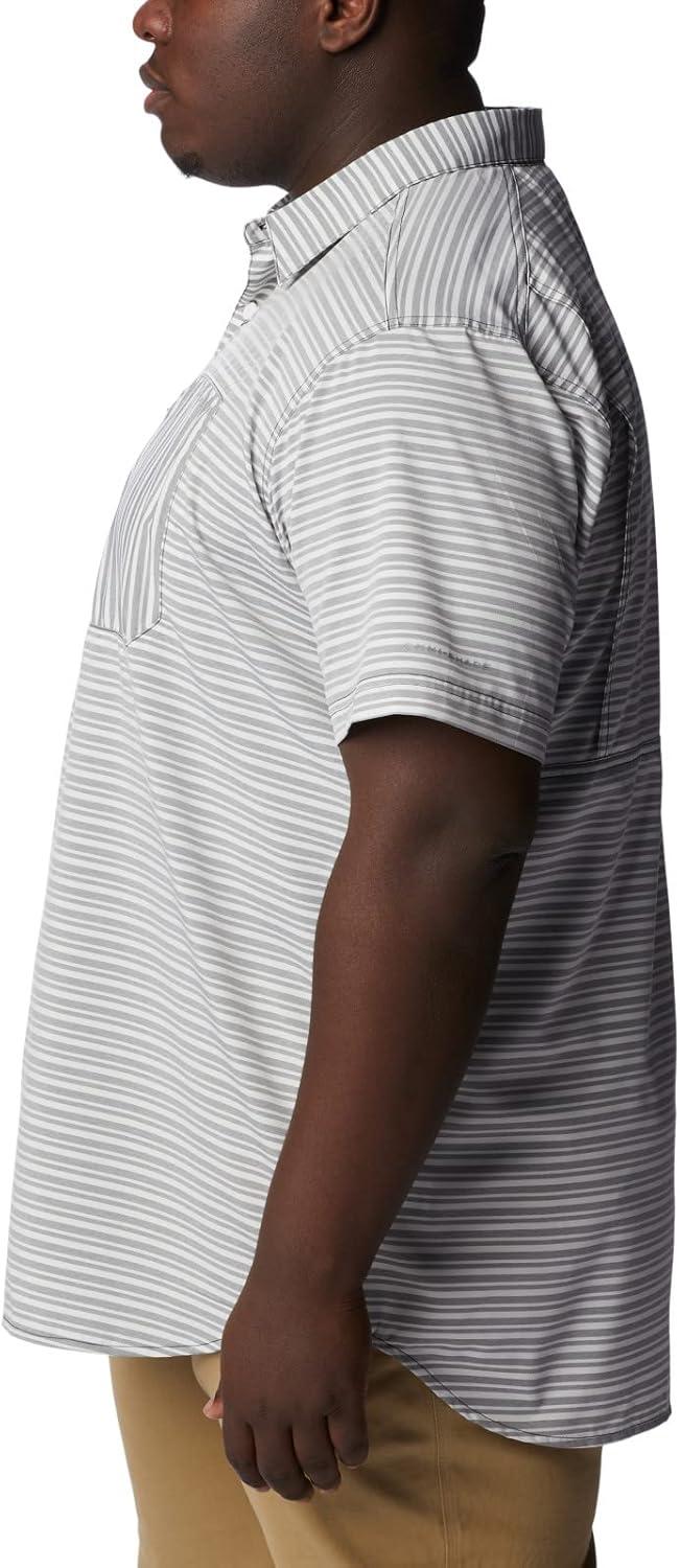 imageColumbia Mens Twisted Creek II Short Sleeve ShirtBlackasic Stripe