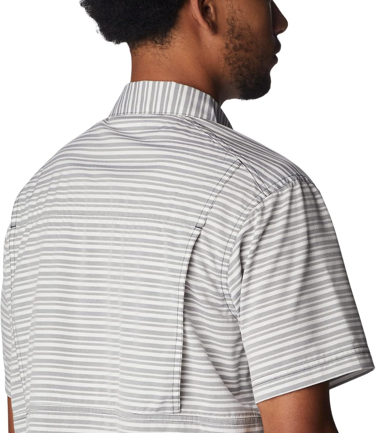 imageColumbia Mens Twisted Creek II Short Sleeve ShirtBlackasic Stripe