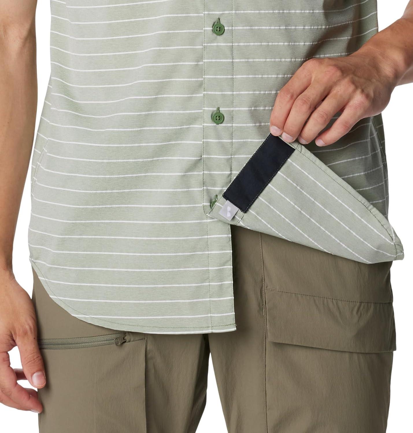 imageColumbia Mens Twisted Creek II Short Sleeve ShirtCanteen Horizontal Twisted Creek