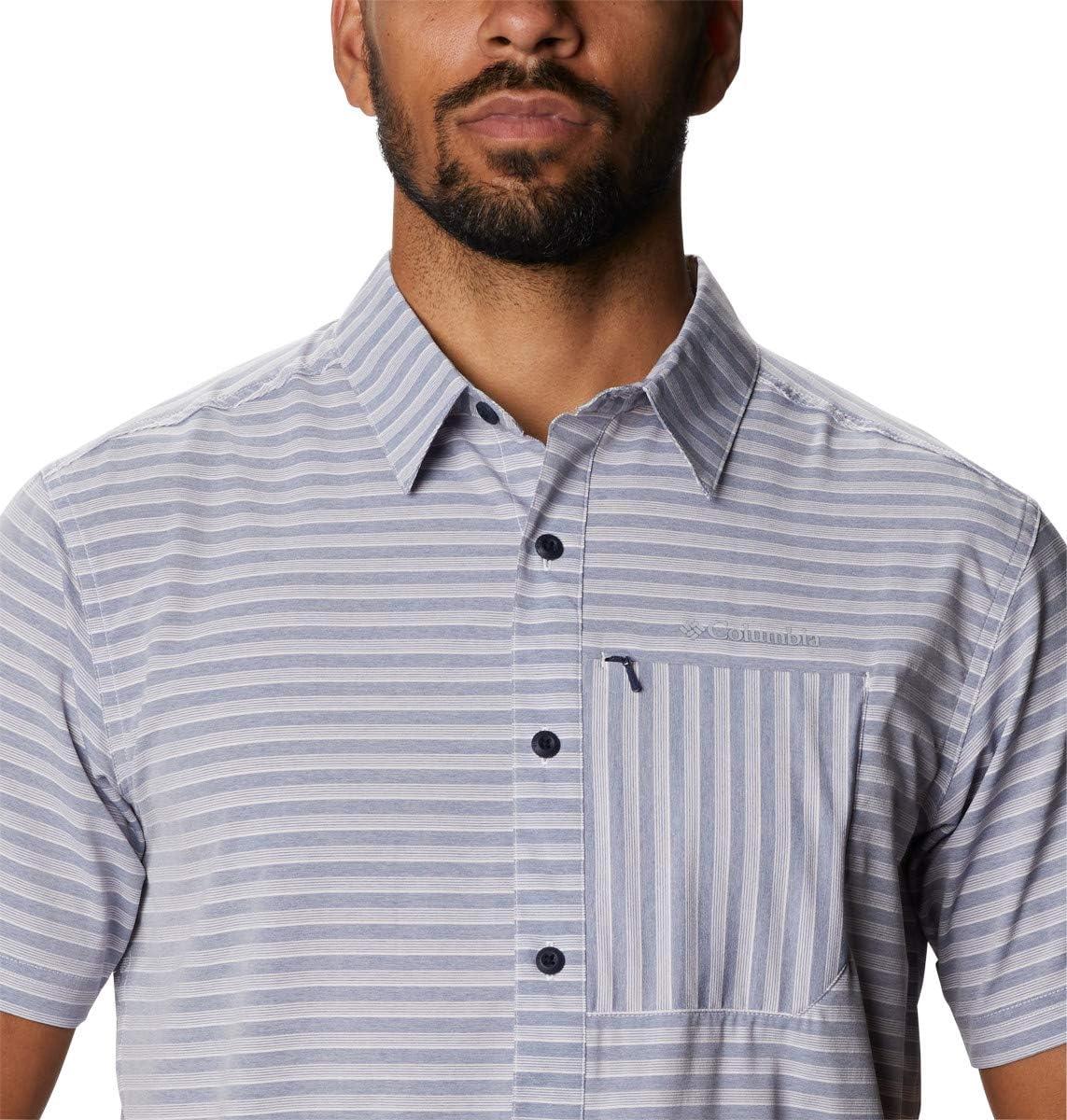 imageColumbia Mens Twisted Creek II Short Sleeve ShirtCollegiate Navy